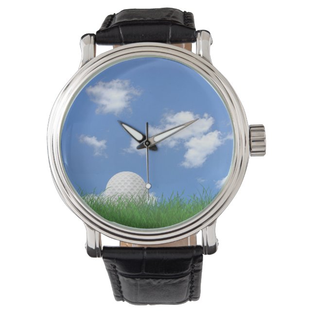 Montre Boule de golf dans l'herbe (devant)