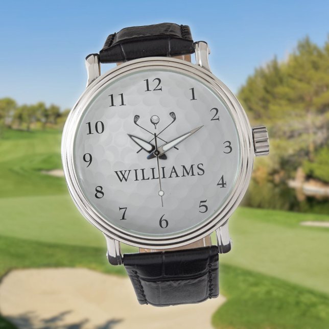 Montre Boule de golf personnalisée (Personalized Custom Name Golf Ball Watch)