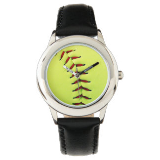 Montre Boule de softball jaune