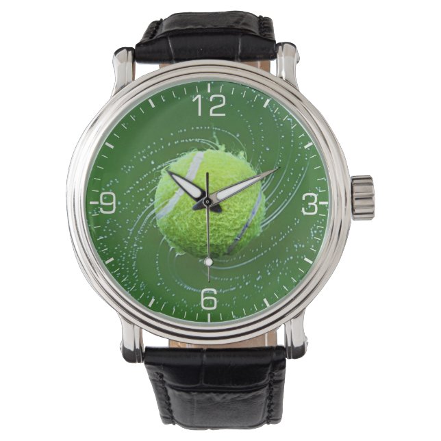 Montre Boule de Tennis Jaune personnalisée (devant)