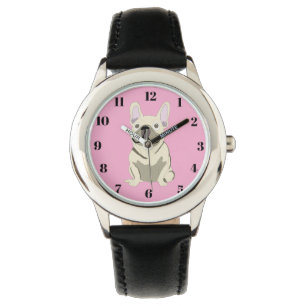 Montre Bouledogue français crème