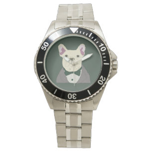 Montre Bouledogue français en smoking