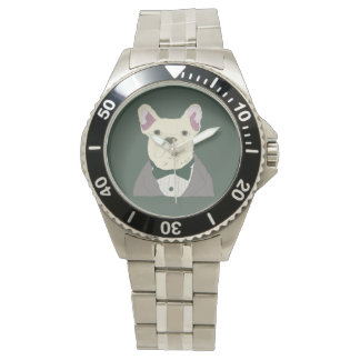 Montre Bouledogue français en smoking