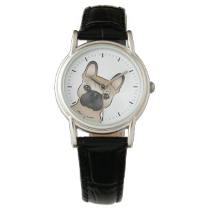 Montre Bouledogue français fauve avec masque noir / Chien