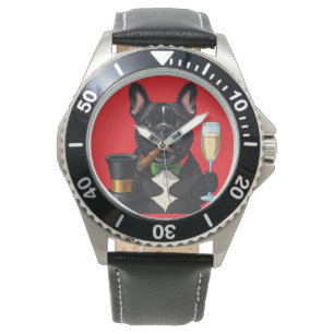 Montre Bouledogue français French Bulldog Cigare