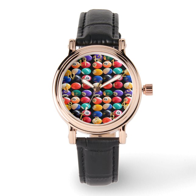 Montre Boules Huit Numérotées Et Colorées,  (Recto)