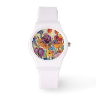 Montre Bouquet de fleurs colorées