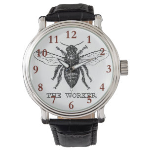 Montre Bourdon noir ouvrier abeille miel