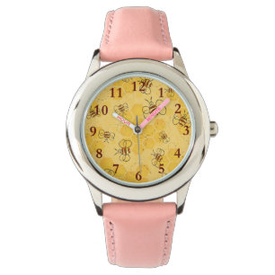 Montre Bourdonnement d'abeilles Abeilles à miel Mignonnes
