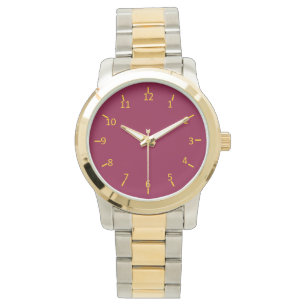 Montre Bourgogne et or