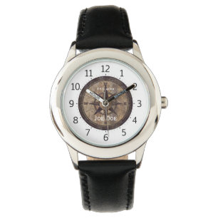Montre Boussole Brown de cru