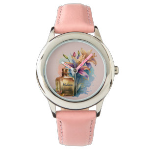 Montre Bouteille de parfum floral unique personnalisée Ro