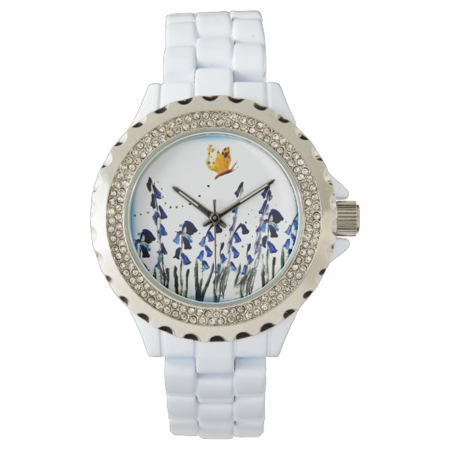 Montre Bouteilles à papillon Floral (devant)