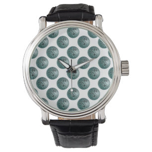Montre Bowling Ball Leopard Turquoise