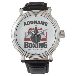 Montre Boxe Anneau AJOUTER NOM Boxer Gym Speed Sac
