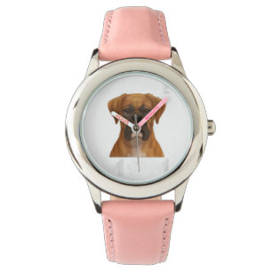 Montre Boxer Chien I Love Maman Famille Marionnette Amour