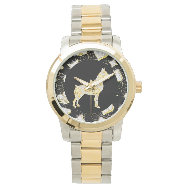 MONTRE BOXER DOG  BLING (devant)