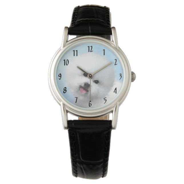 Montre Boxer Peinture - Cute Original Chien Art (devant)