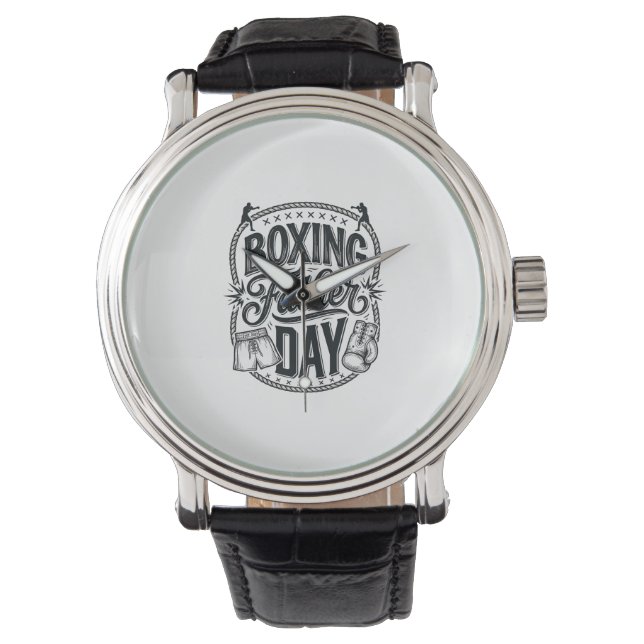 Montre Boxing Father Day Vintage Engraving Shirt Design_1 (devant)