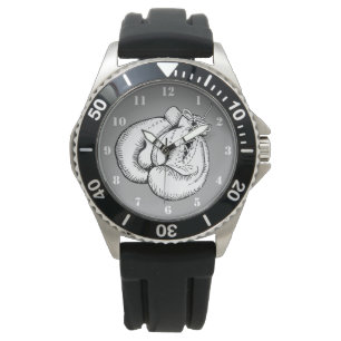 Montre BOXING GLOVES With WHTE NUMERALS : DESIGN SPORTIF