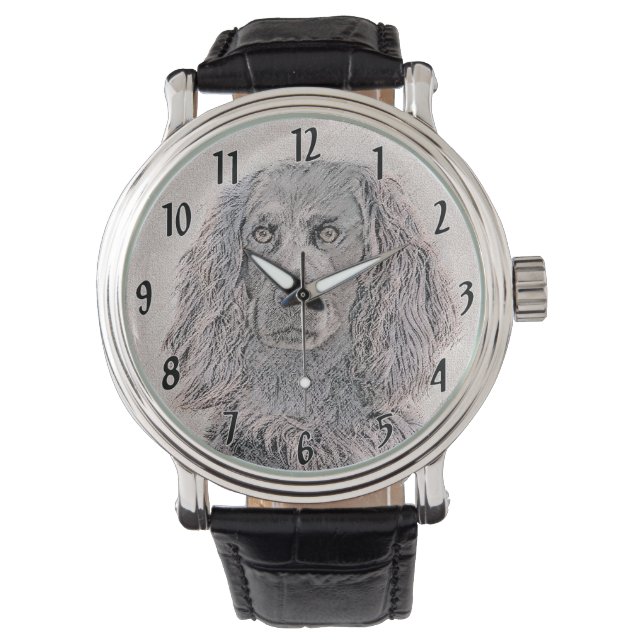 Montre Boykin Peinture Espagnole - Cute Original Chien Ar (devant)