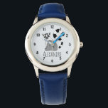 Montre Boys Joli Jungle Lemur tendance et nom Enfants<br><div class="desc">Cette enfant cool et adorable montre un lémurien mignon à Madagascar,  et peut être personnalisé avec le nom de votre enfant. Avec des chiffres faciles à lire,  cette montre est parfaite pour la première montre de votre enfant ! Consultez notre magasin pour d'autres modèles simples et modernes.</div>