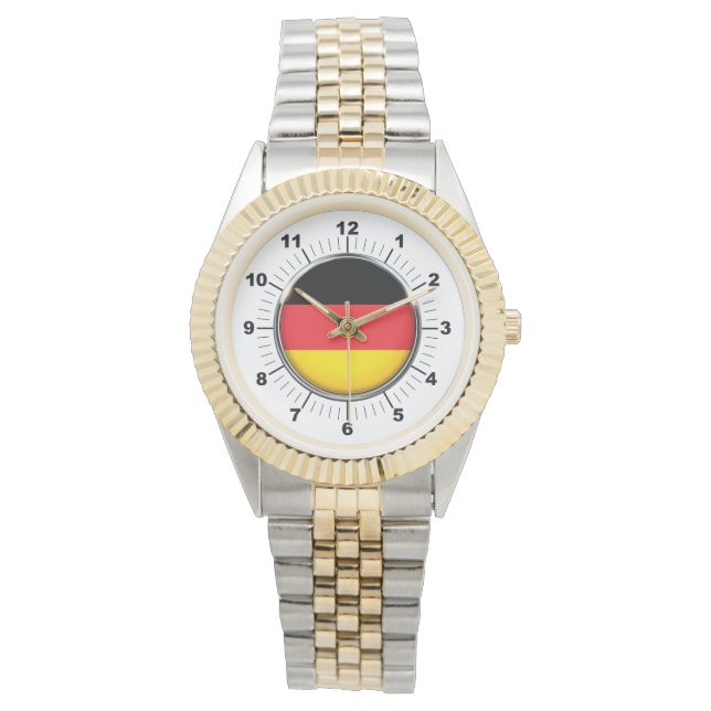 Montre bracelet à deux tons pour hommes (devant)
