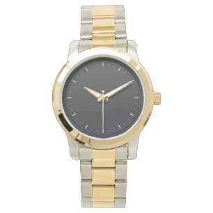 Montre bracelet à deux tons pour hommes classiques