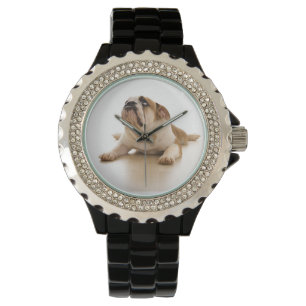 Montre-bracelet anglaise de bouledogue