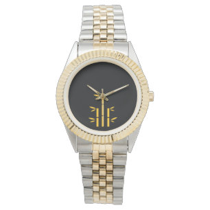 Montre bracelet bicolore unisexe