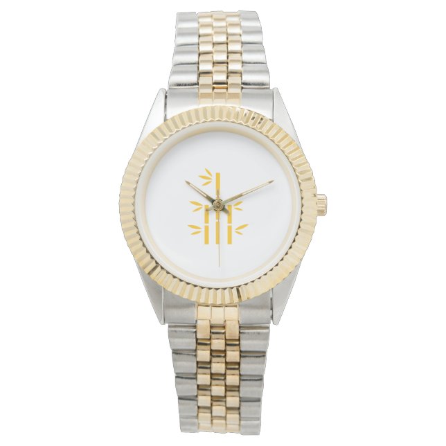 Montre bracelet bicolore unisexe (devant)