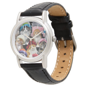 Montre-bracelet d'amoureux de les chats