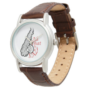 Montre-bracelet de bande de musicien de jazz de