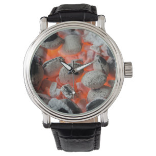 Montre-bracelet de briquettes de charbon de bois
