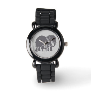 Montre-bracelet d'éléphants