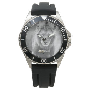 Montre bracelet en acier inoxydable LION pour homm