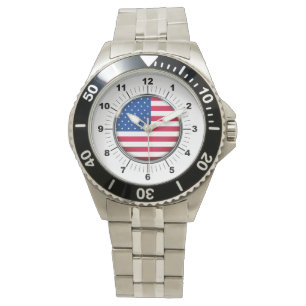 Montre Bracelet en acier inoxydable pour Drapeau a