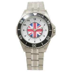 Montre bracelet en acier inoxydable pour Drapeau b