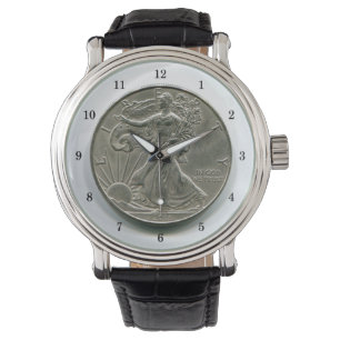 Montre-bracelet en argent Lady Liberty