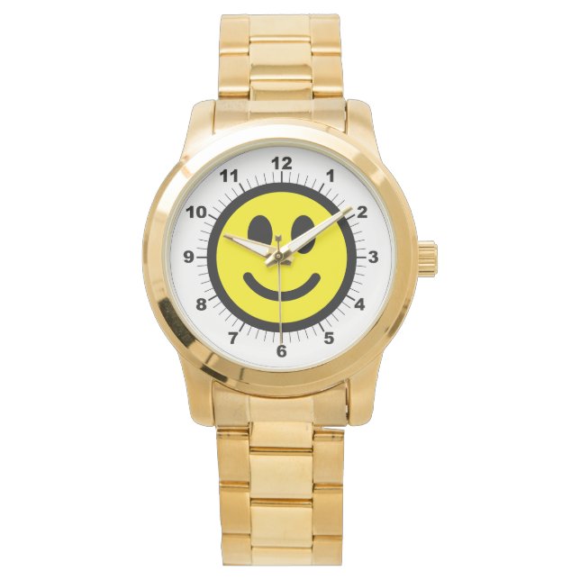 Montre Bracelet en or surdimensionné pour femmes (devant)