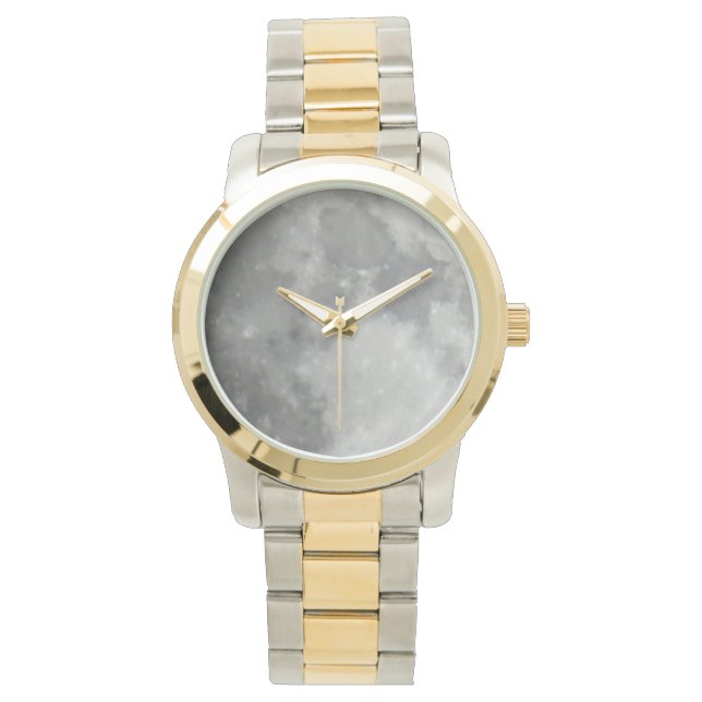 Montre bracelet lune grise (devant)