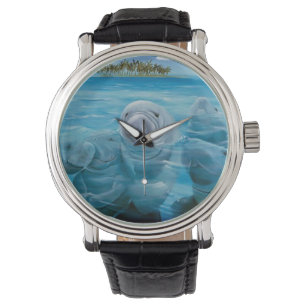 Montre-bracelet mignonne de lamantin