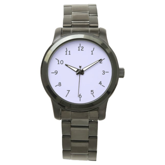 Montre Bracelet noir surdimensionné (devant)