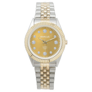 Montre Bracelet or & diamant Dial Steel & Gold