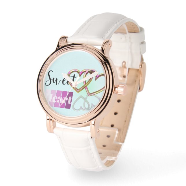 Montre Bracelet Pastel Sweet-Heart Bangle (Angle)