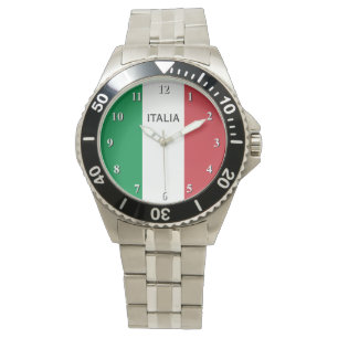 Montre-bracelet pour les hommes avec le drapeau de