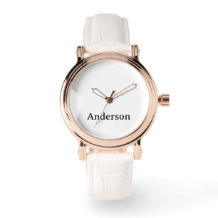 Montre Bracelet vintage en rose gold pour femmes avec cui