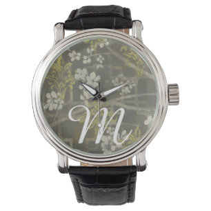 Montre Branche I de fleur modelée par   de monogramme