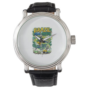 Montre Brésil Objectif Énergie Skeleton Buteur Nations Cr