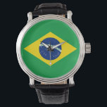 Montre Brésil Watch - Le drapeau du Brésil<br><div class="desc">Brésil Watch - Le drapeau du Brésil est un grand cadeau pour ceux qui aiment le Brésil ou ont un héritage brésilien. Ce design est également disponible sur de nombreux autres produits pour vous de choisir parmi.</div>